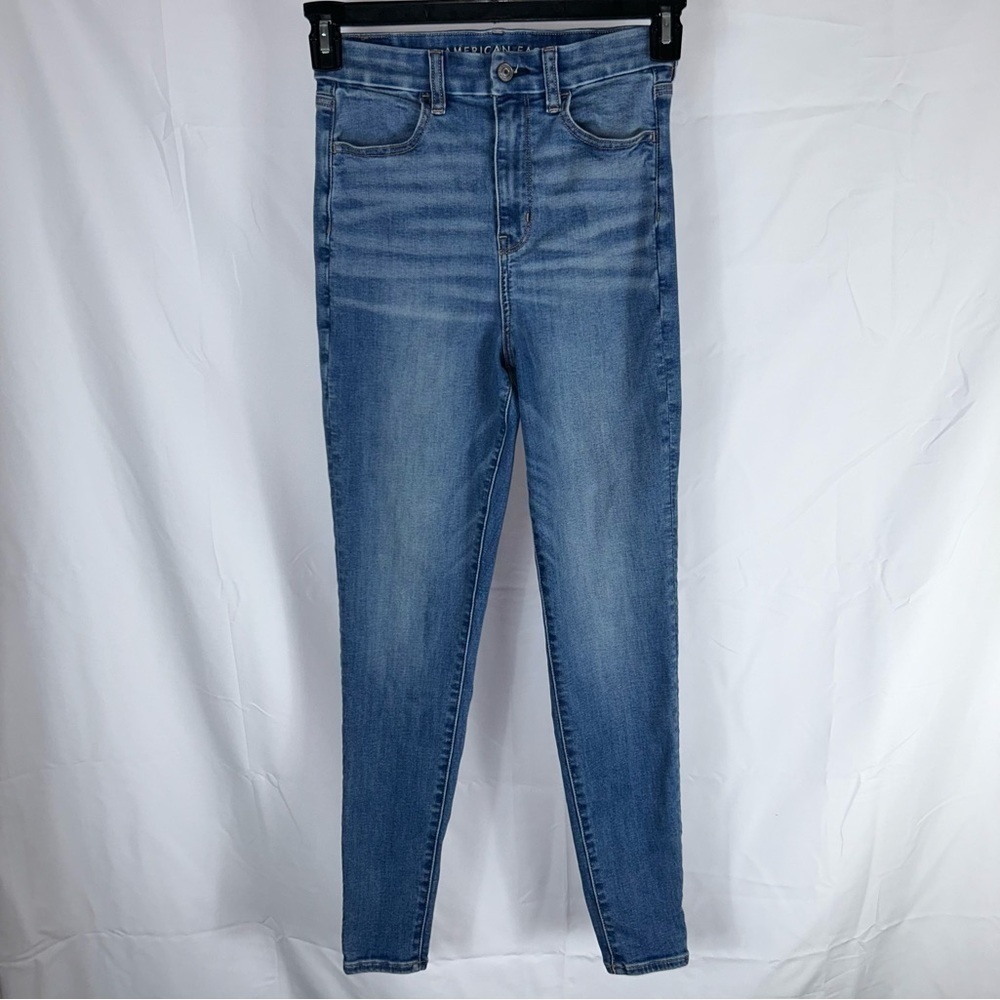 American Eagle Jeans Curvy Highest Rise Jegging Next Level Stretch Denim Pants 4
